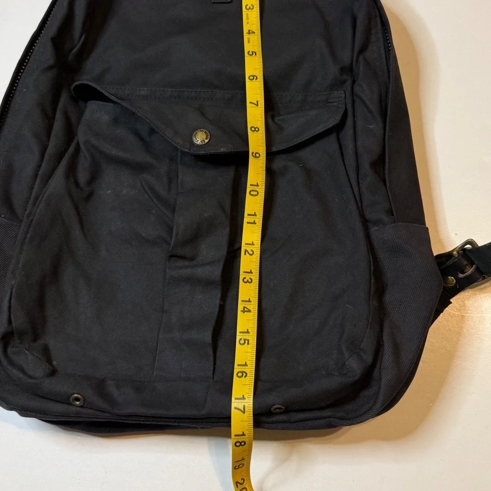 Vintage Filson Journeyman Backpack BLK Tin Cloth Canvas Laptop USA Made Bag Rare